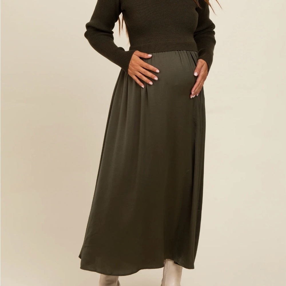 Pinkblush Maternity Olive Maxi Dress